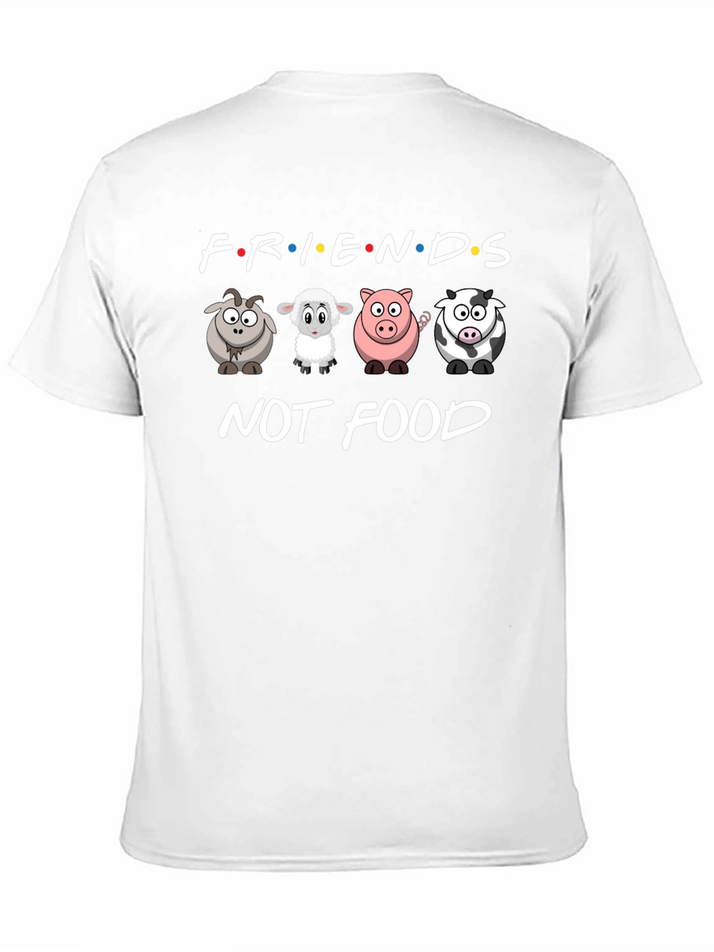 Friends Not Food T-Shirt Vegan Animal Lover Tee