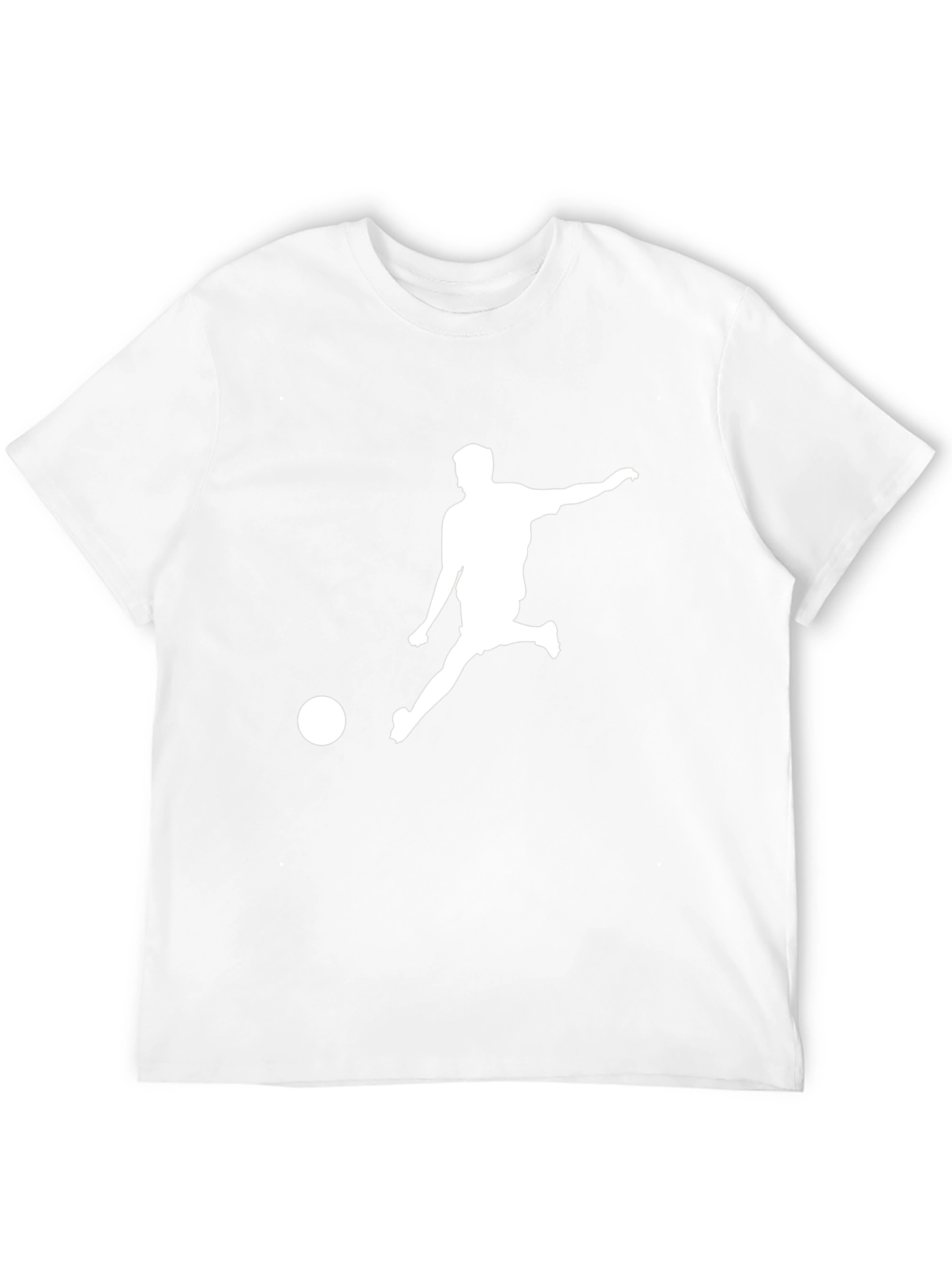 Soccer Player Graphic T-Shirt - Black