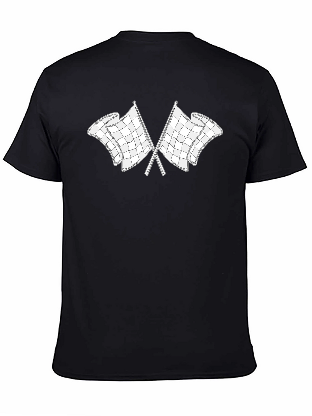 Checkered Flag Graphic T-Shirt - Race Day Ready