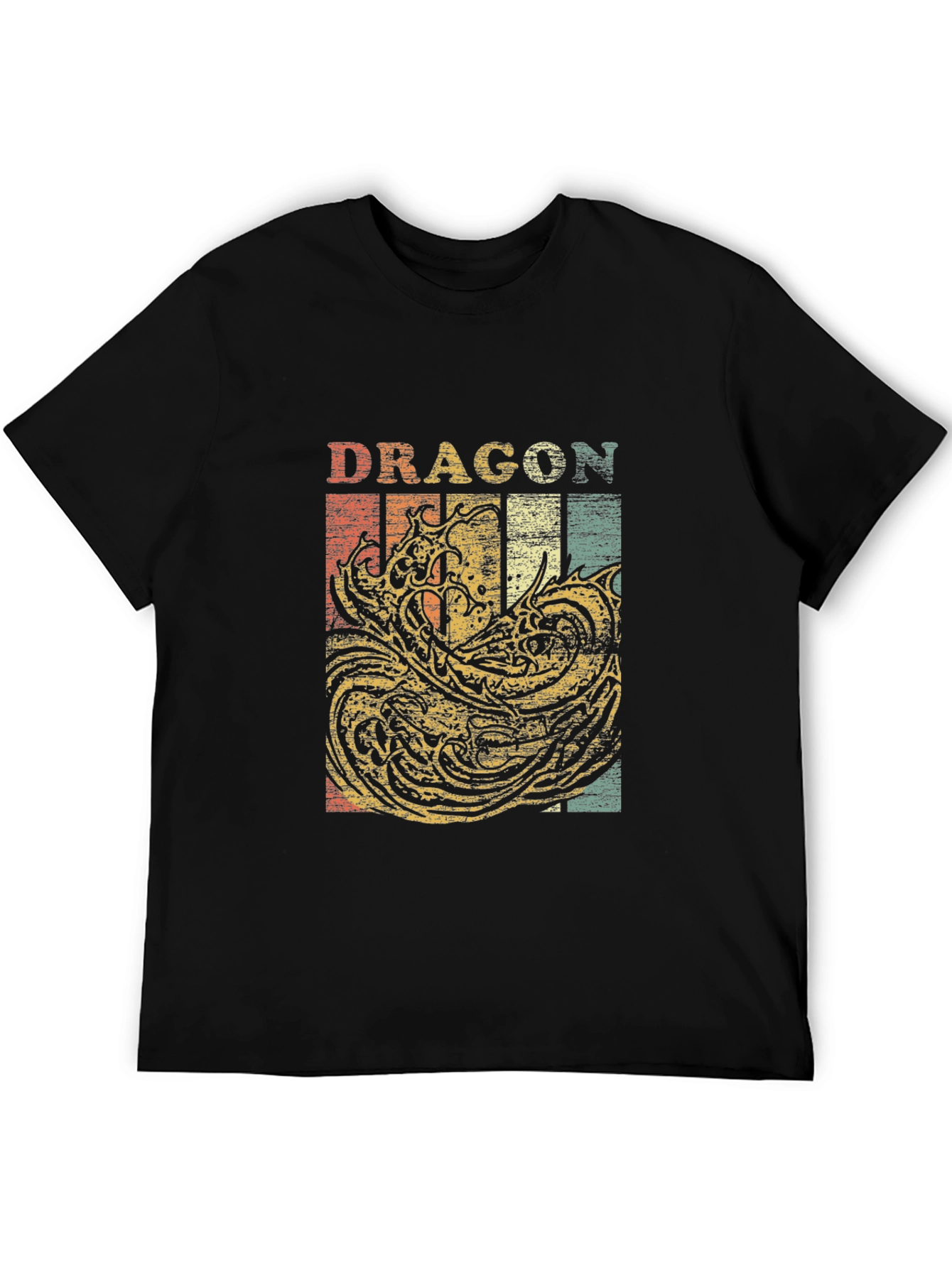 Vintage Dragon Graphic T-Shirt - Retro Style Tee