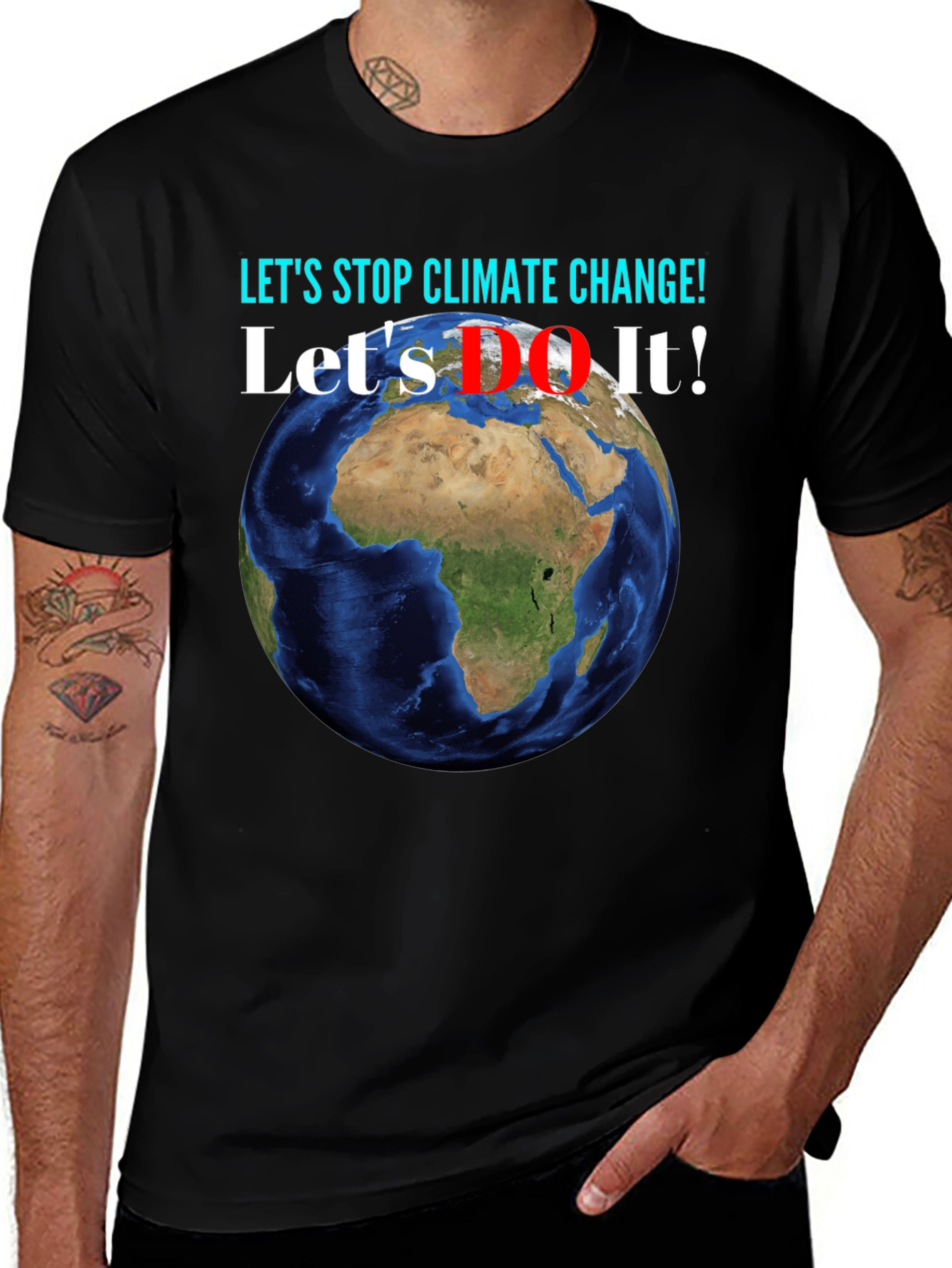 Climate Change Awareness Earth Graphic T-Shirt