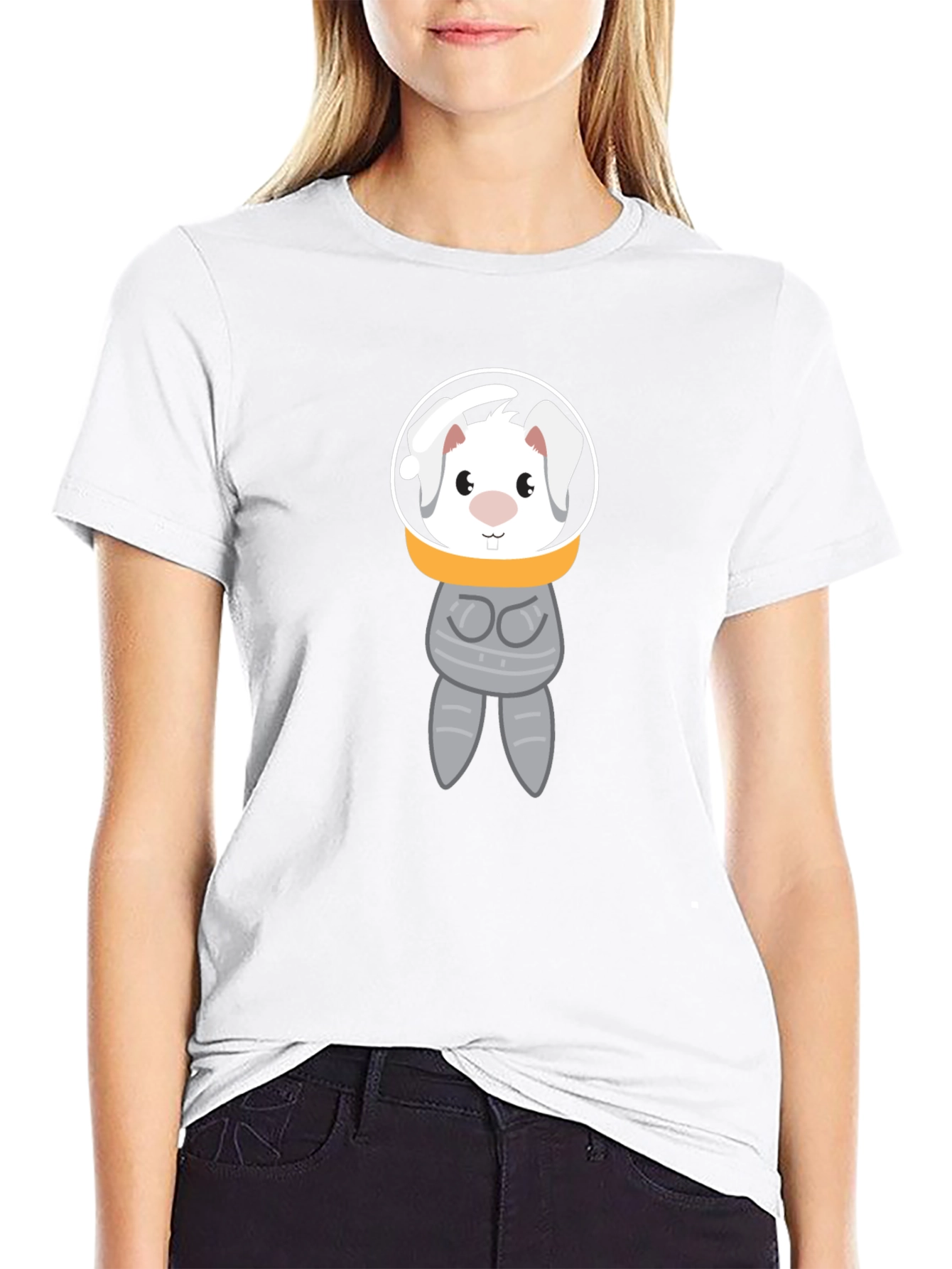 Astronaut Bunny Graphic T-Shirt