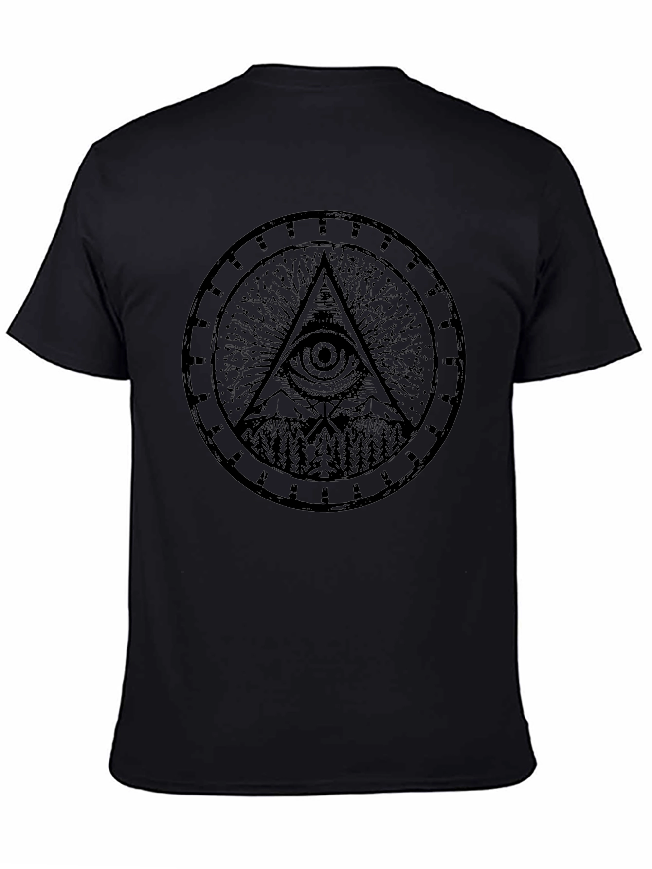 All Seeing Eye Pyramid Graphic T-Shirt