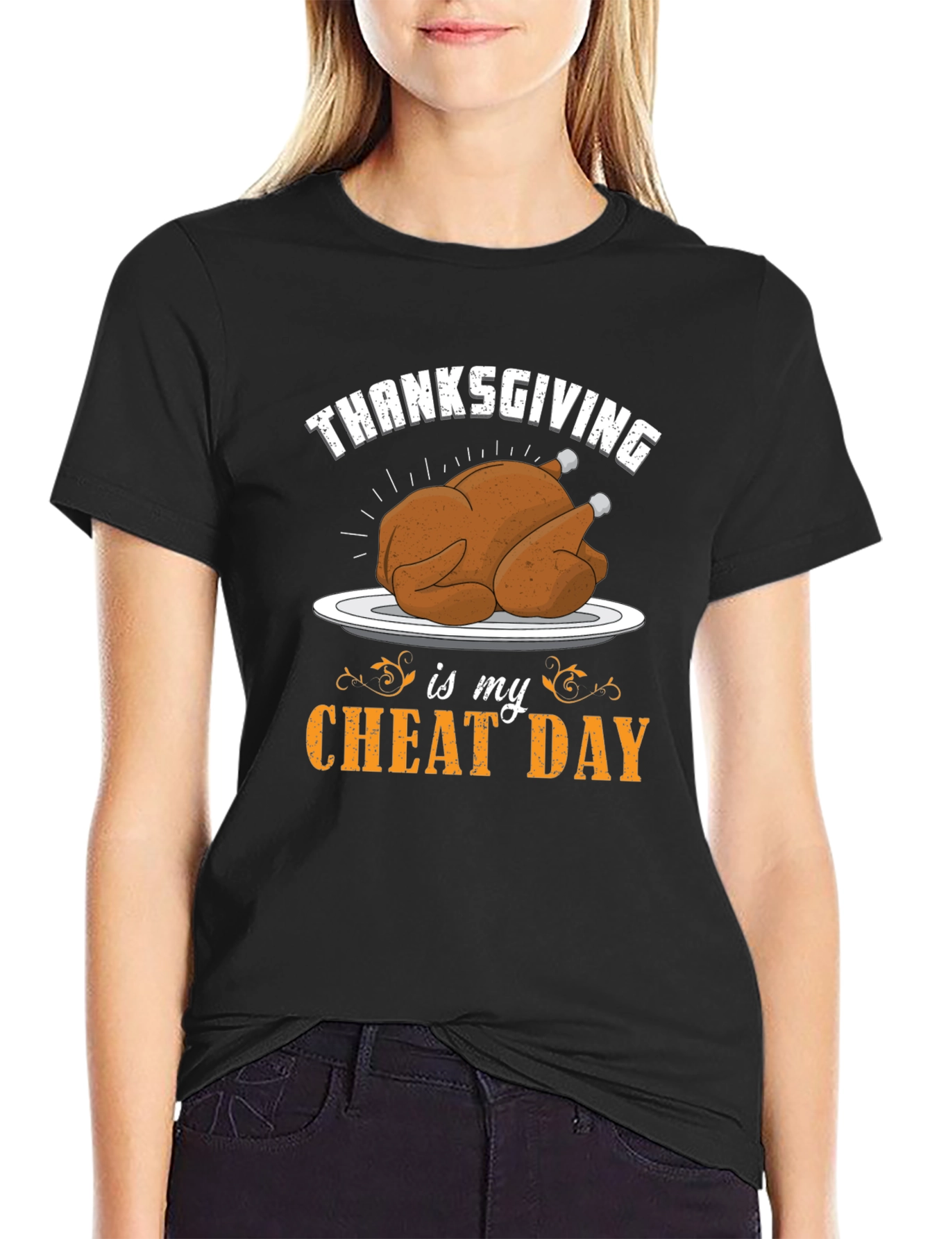 Thanksgiving Cheat Day Graphic T-Shirt
