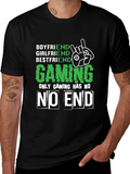 Gamer Tee: Boyfriend Girlfriend Bestfriend Gaming No End