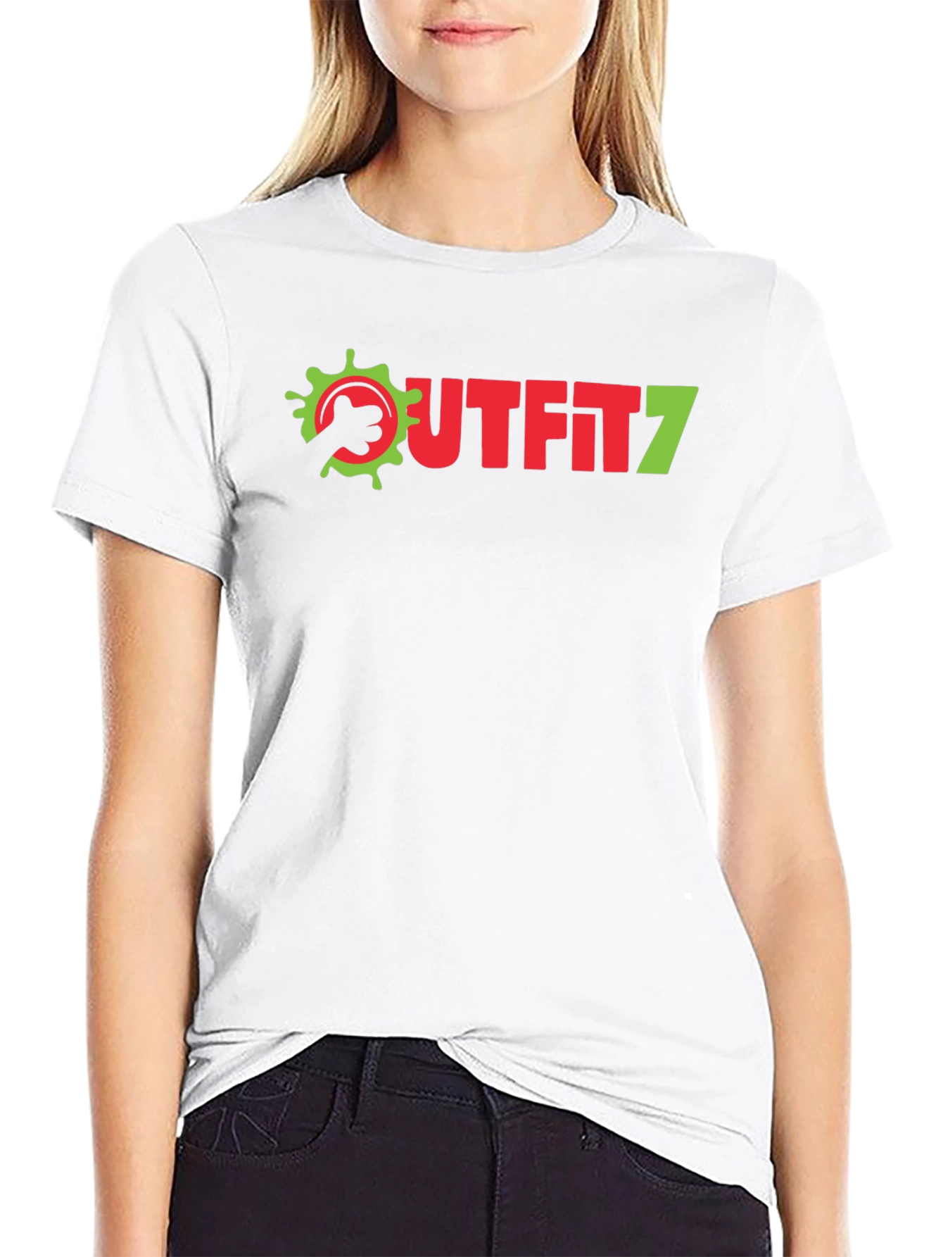 Outfit7 Black Graphic Tee