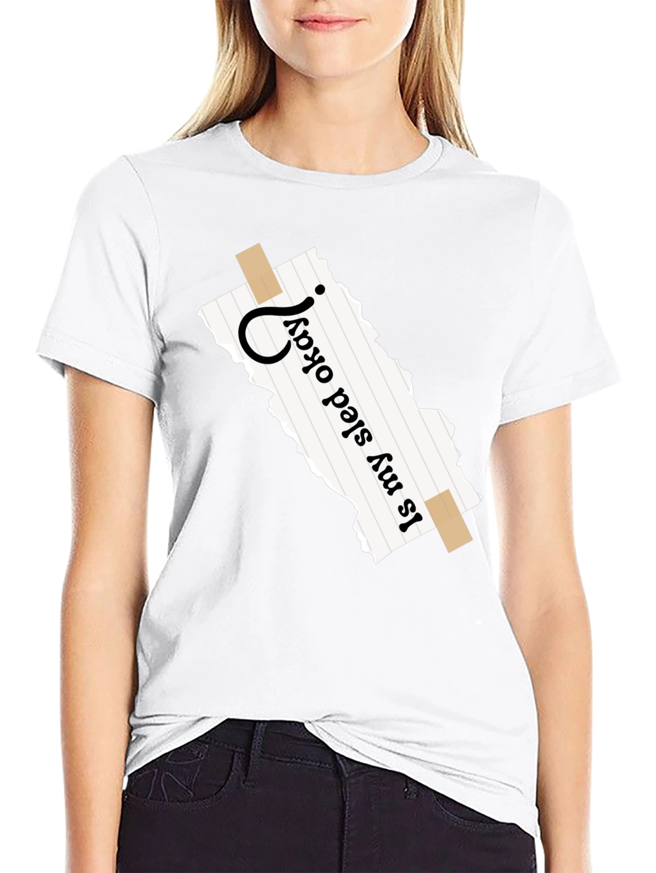Is My Sled Okay? Novelty Graphic T-Shirt