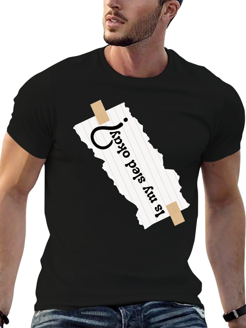 Is My Sled Okay? Novelty Graphic T-Shirt