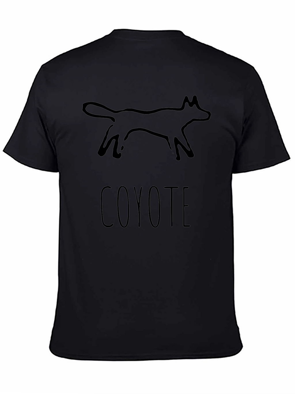 Coyote Graphic Tee - Native American Style Print