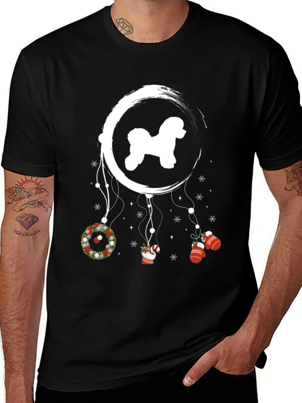 Dog Christmas Dreamcatcher T-Shirt