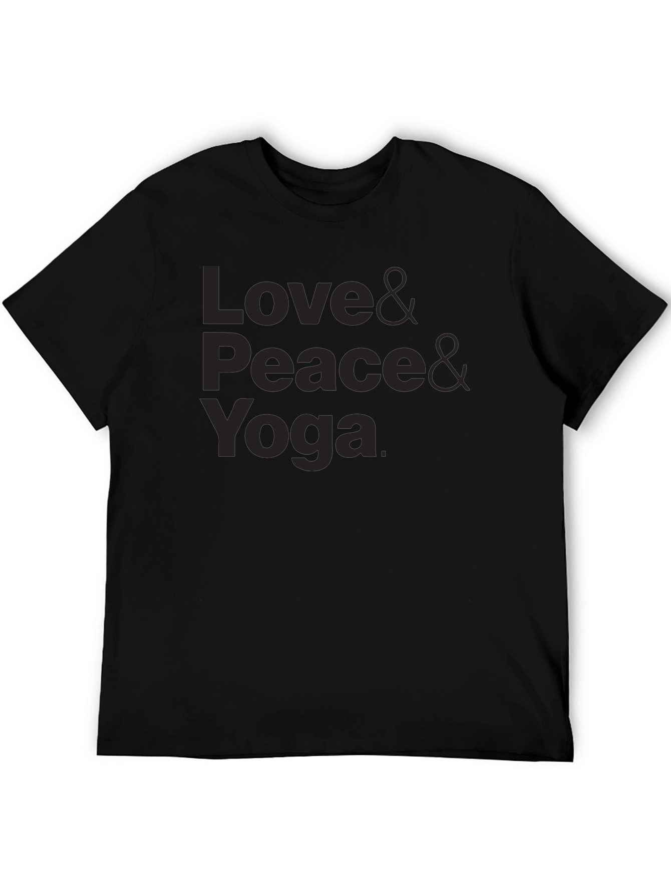 Love Peace Yoga Graphic Tee - Soft Cotton T-Shirt