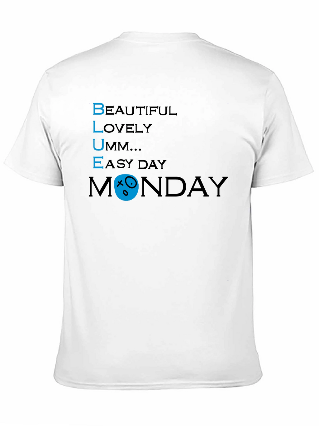 Blue Monday Graphic Tee - Relaxed Fit Cotton T-Shirt