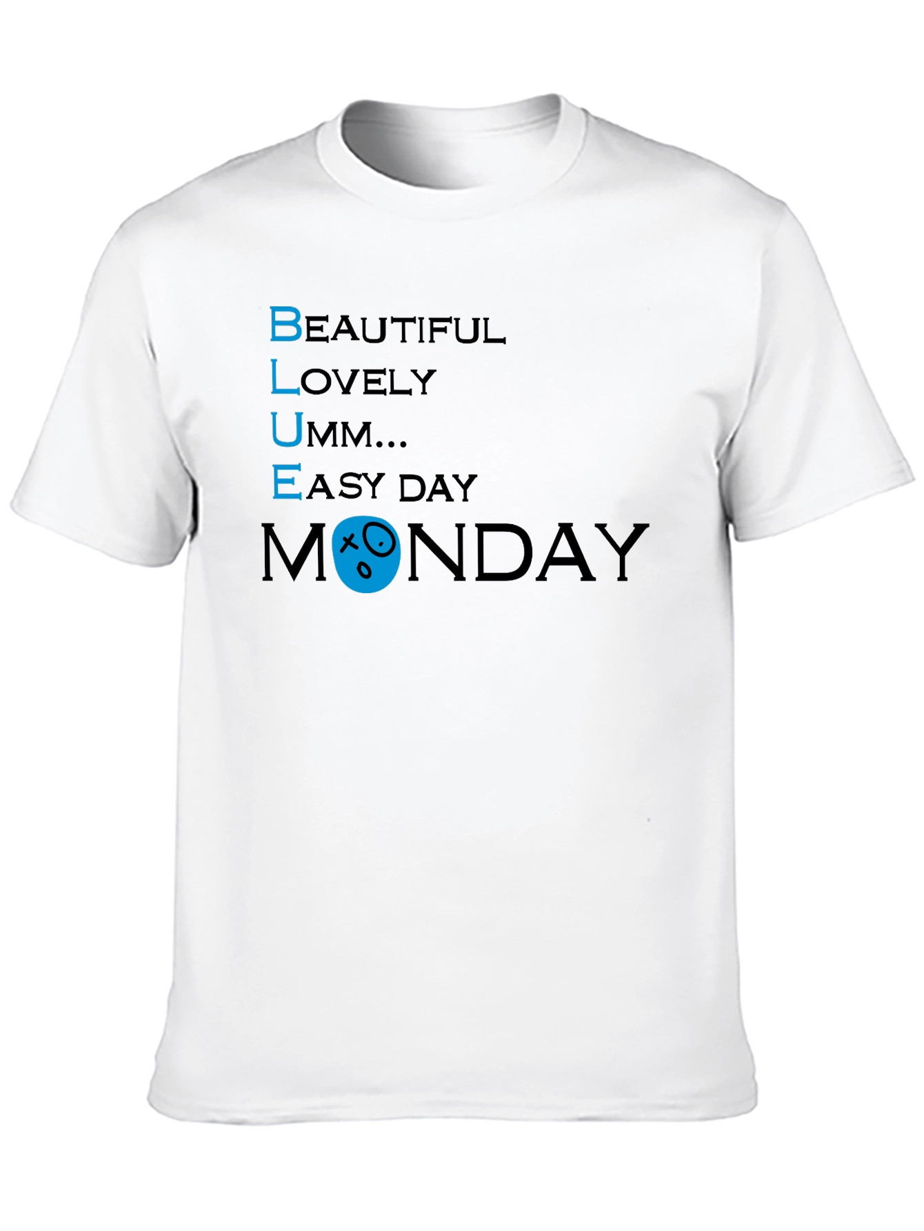 Blue Monday Graphic Tee - Relaxed Fit Cotton T-Shirt