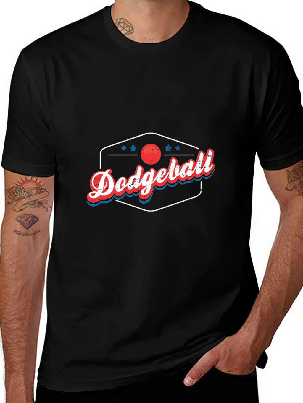 Dodgeball Retro Style Graphic T-Shirt