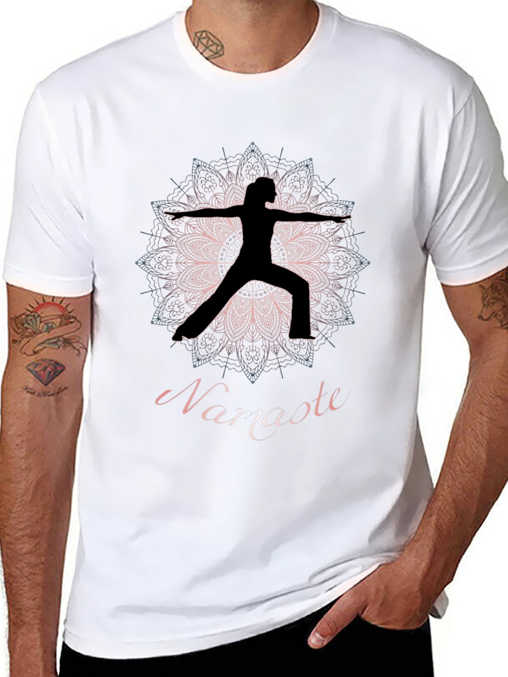 Namaste Yoga Mandala T-Shirt