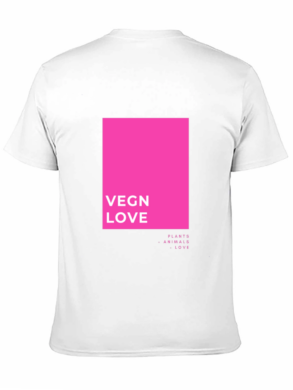 Vegan Love T-Shirt - Plants Animals Love Graphic Tee