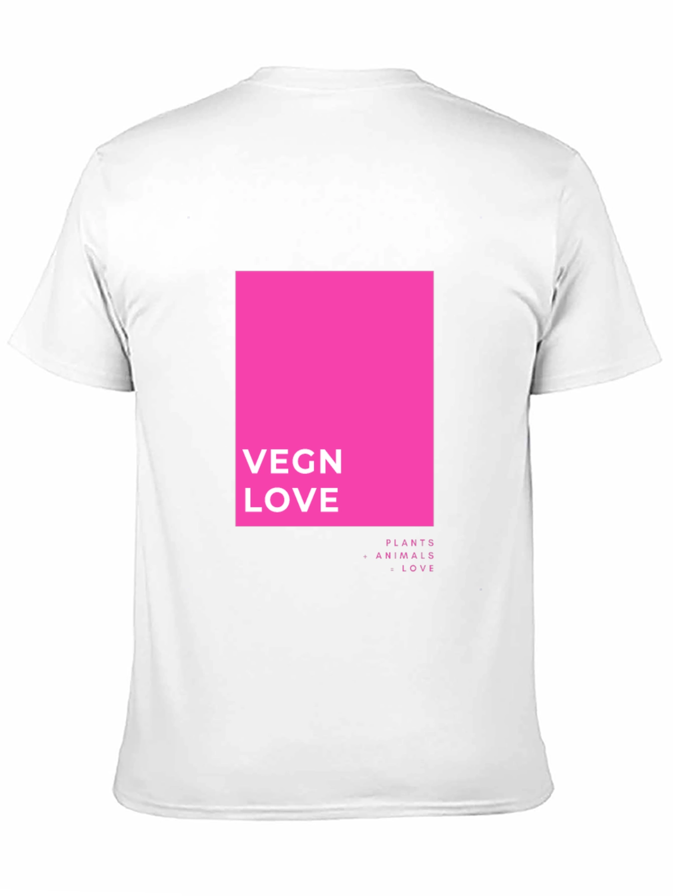 Vegan Love T-Shirt - Plants Animals Love Graphic Tee