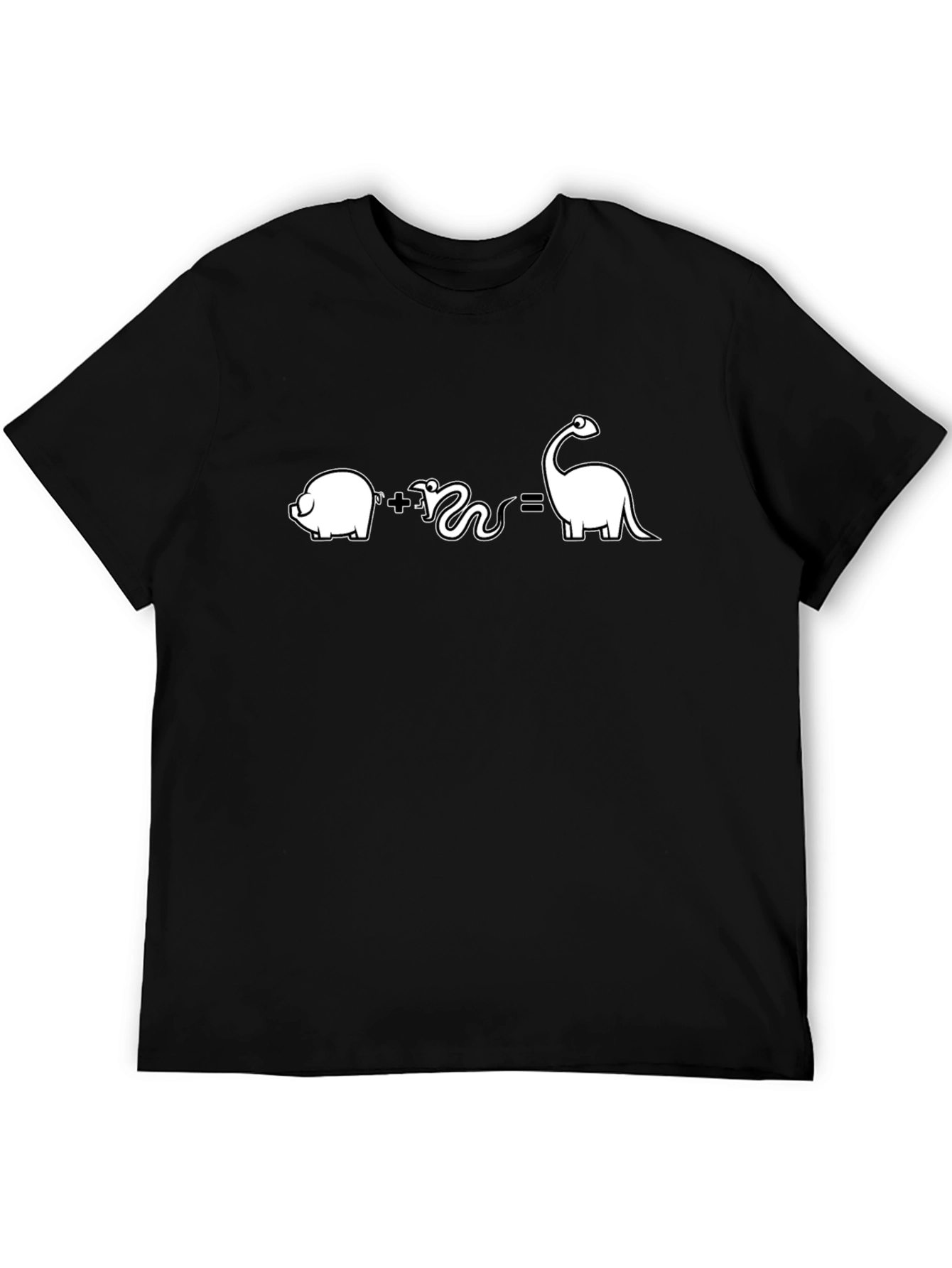 Pig Plus Snake Equals Dino T-Shirt