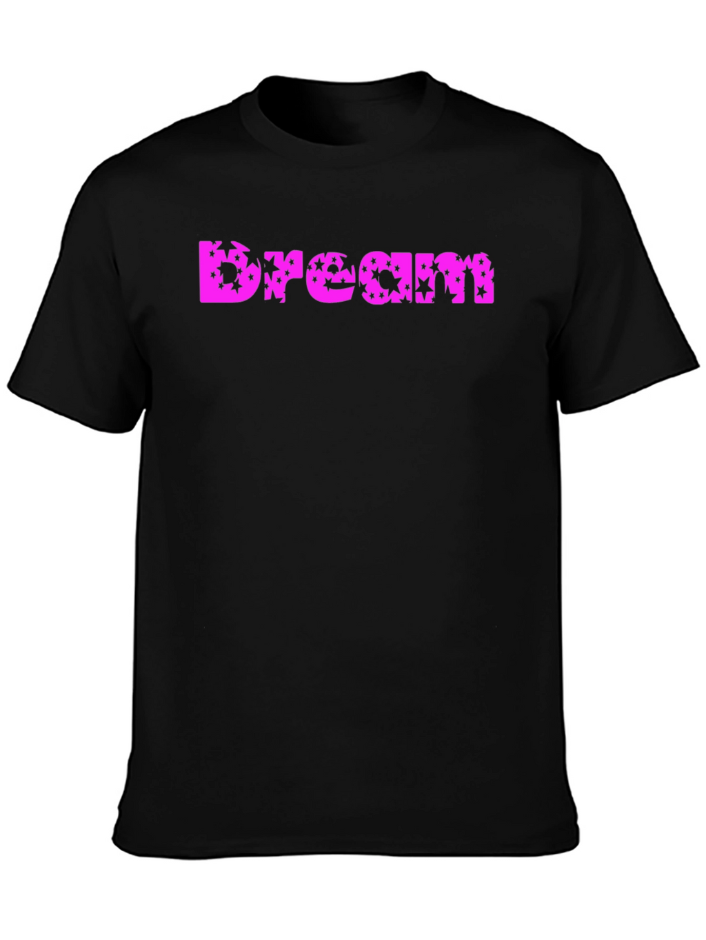 Dream Star Print T-Shirt - Black