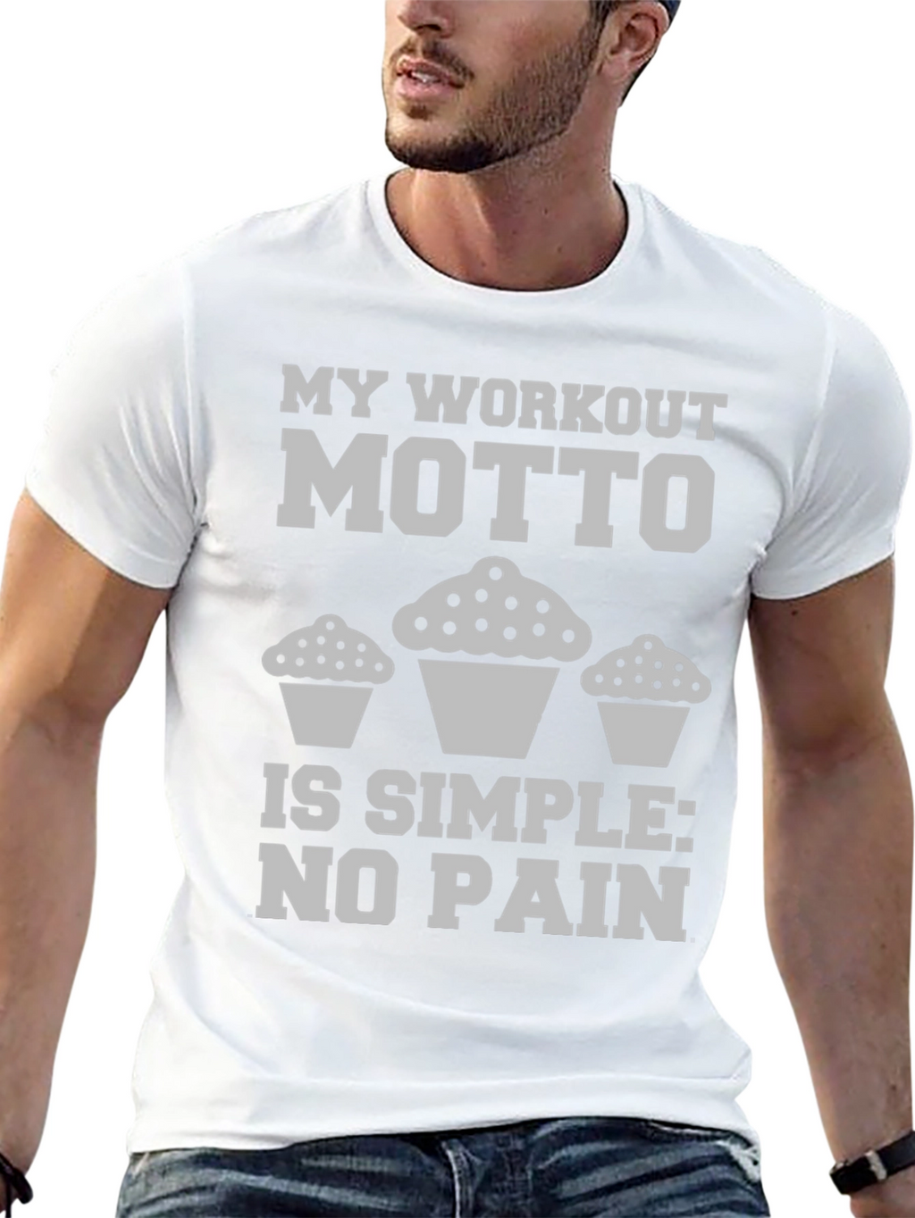 Workout Motto Cupcake T-Shirt