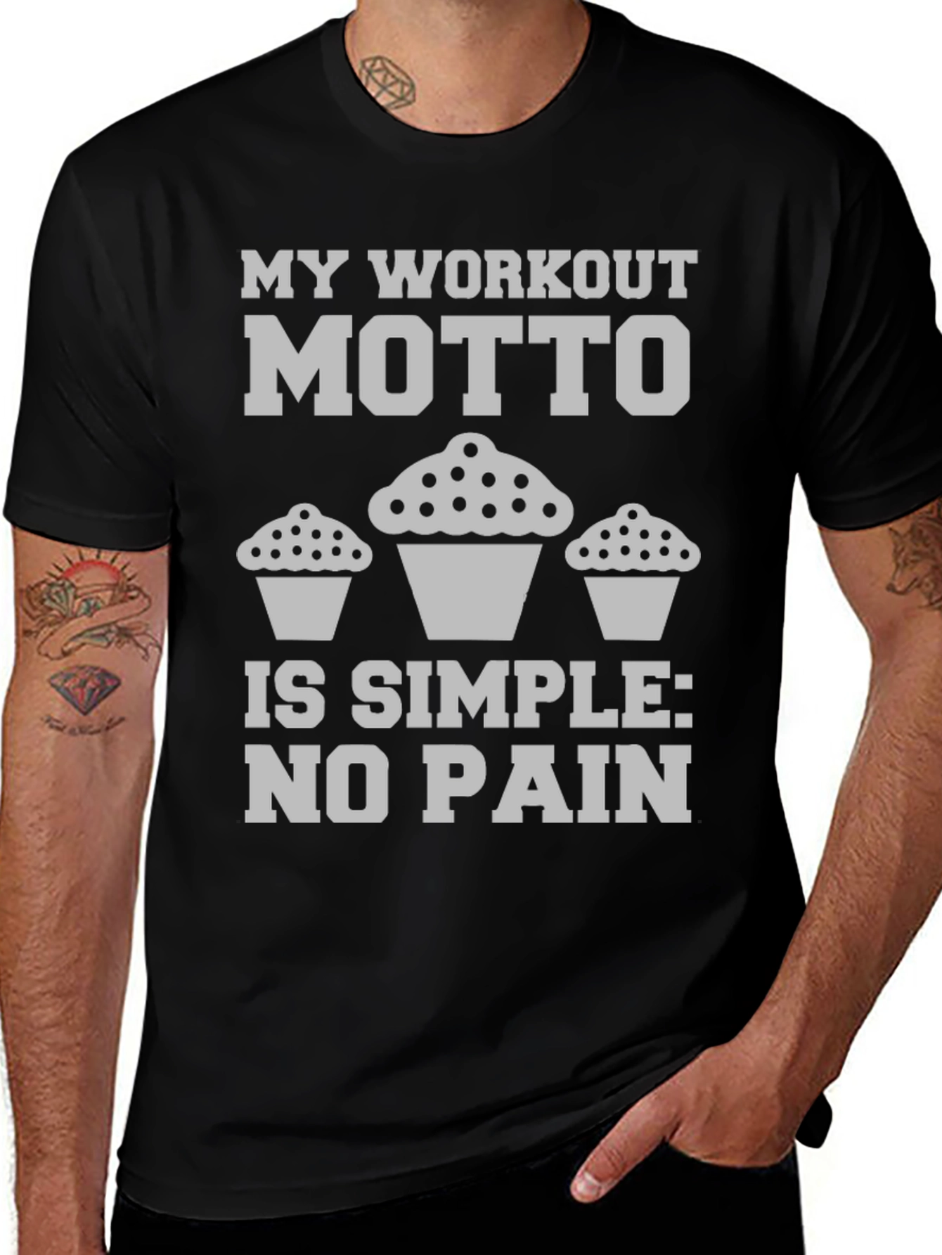 Workout Motto Cupcake T-Shirt