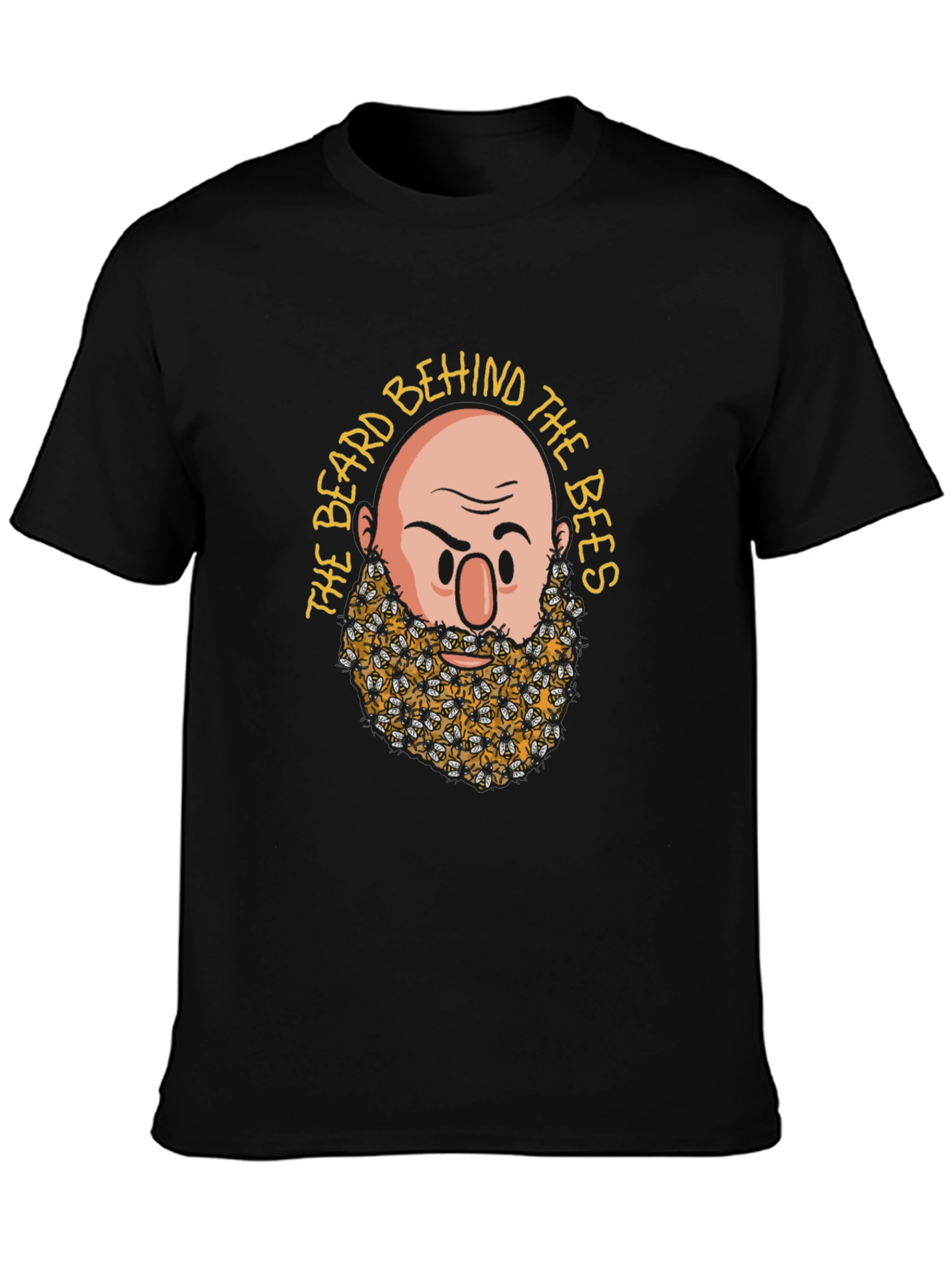 Bearded Bees Graphic T-Shirt - Unique Funny Design