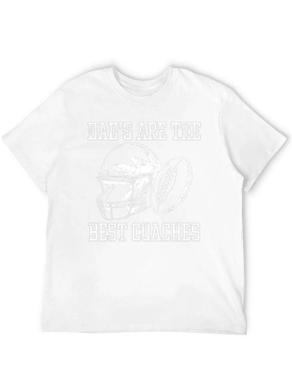 Dads Best Coaches Football Graphic T-Shirt