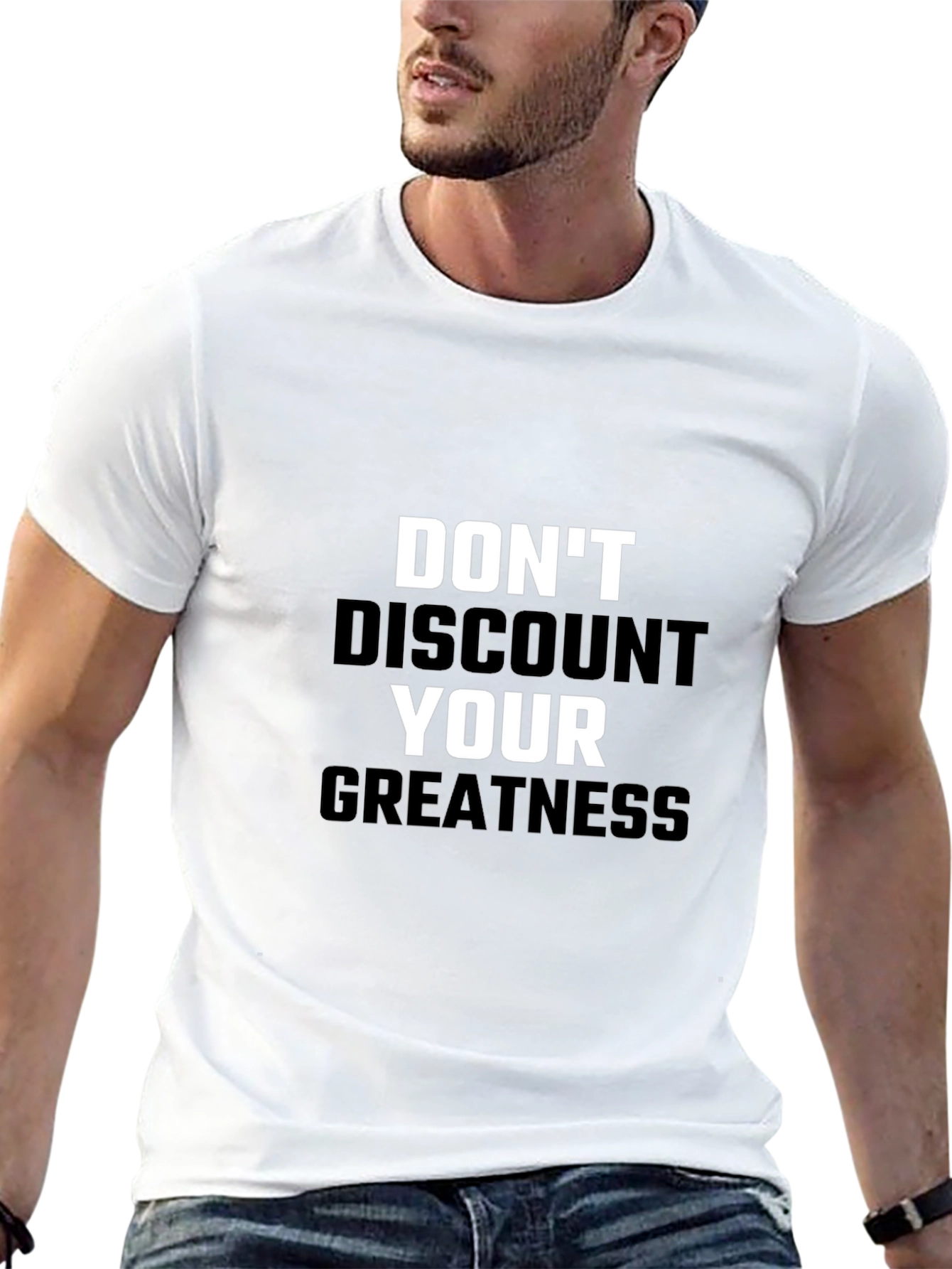 Dont Discount Your Greatness Black T-Shirt