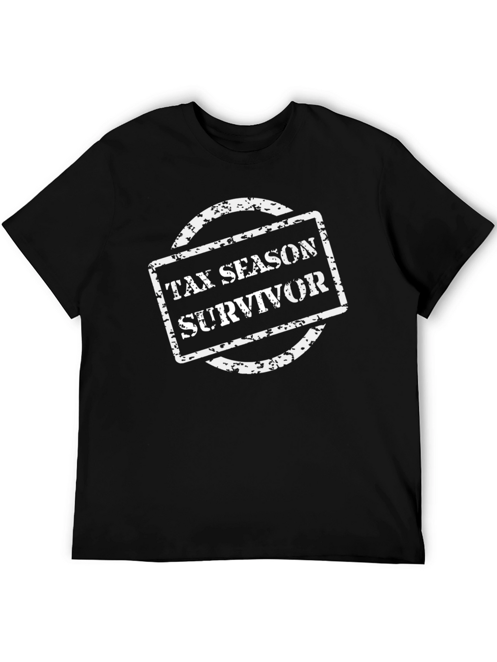 Tax Season Survivor Black T-Shirt