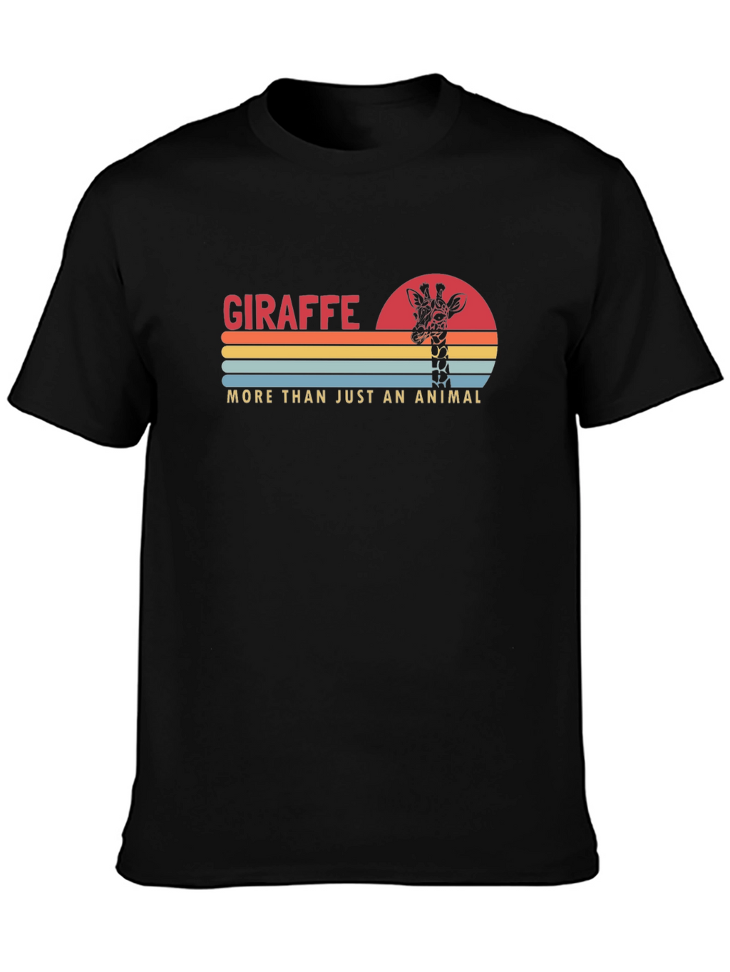 Giraffe Animal Retro Style Graphic T-Shirt