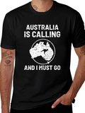 Australia Is Calling Mens Graphic T-Shirt