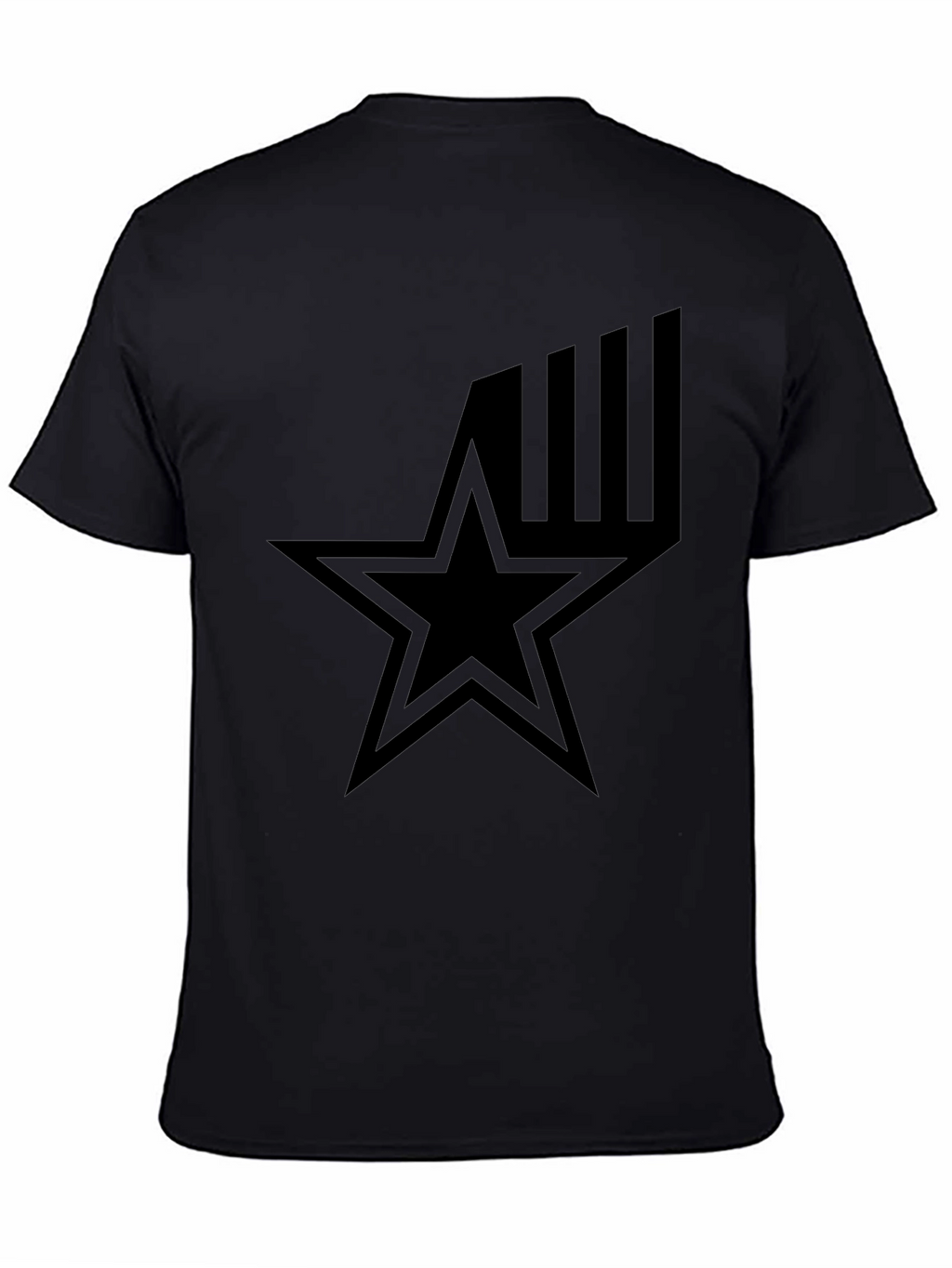 Star Graphic Black T-Shirt - Menswear Style