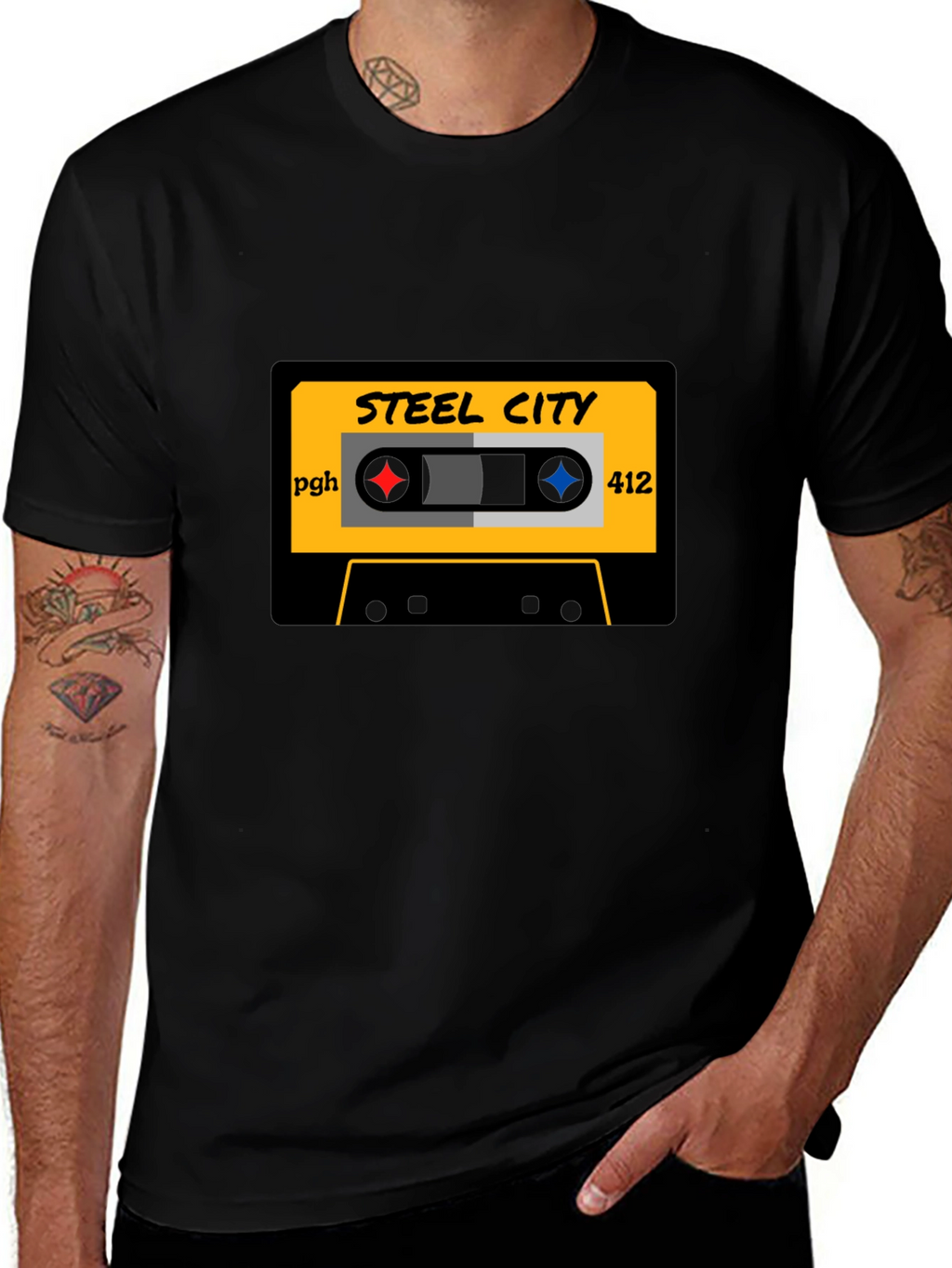 Steel City Cassette Tape Graphic Tee