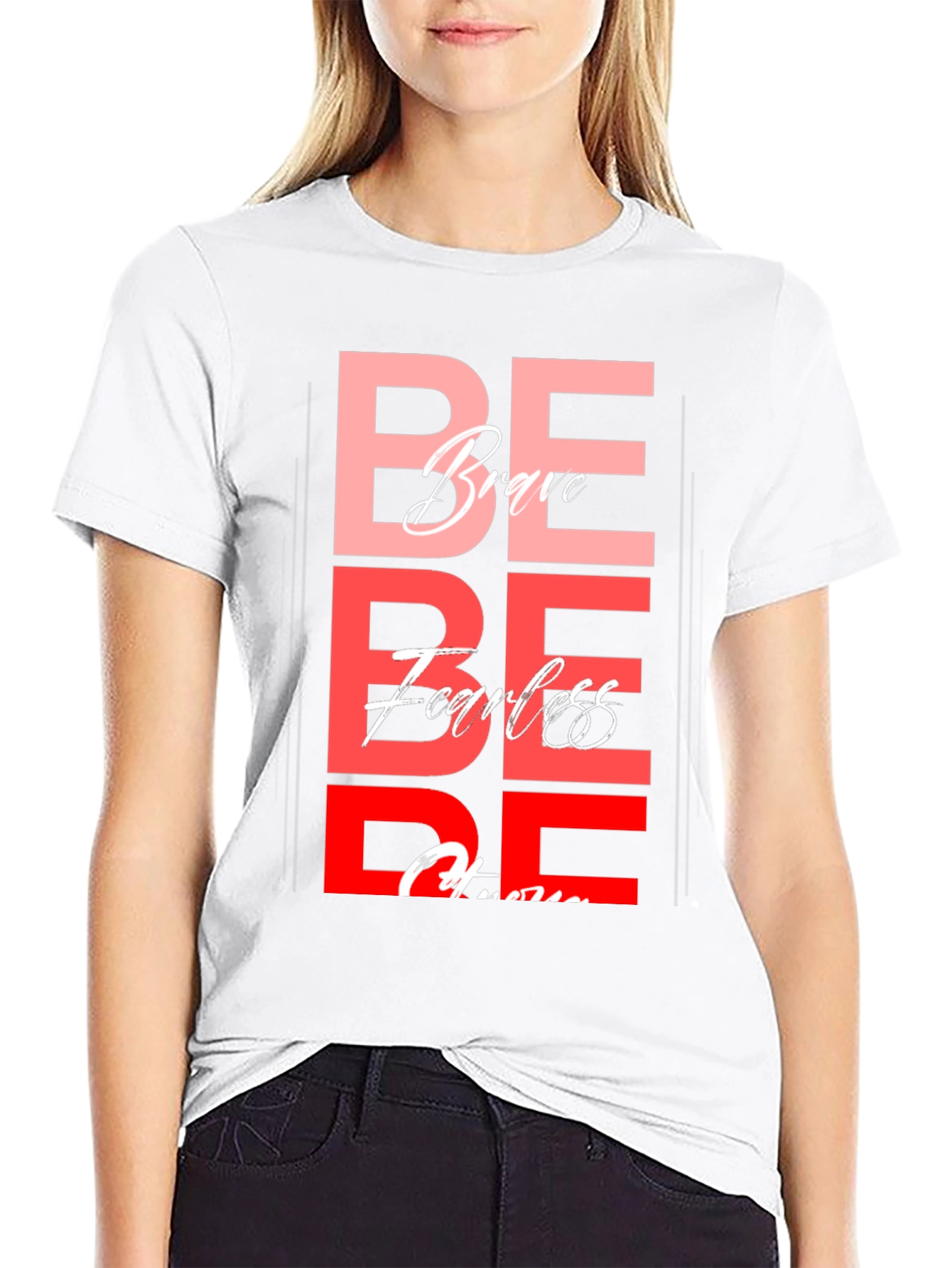 Be Brave Fearless T-Shirt - Motivational Graphic Tee