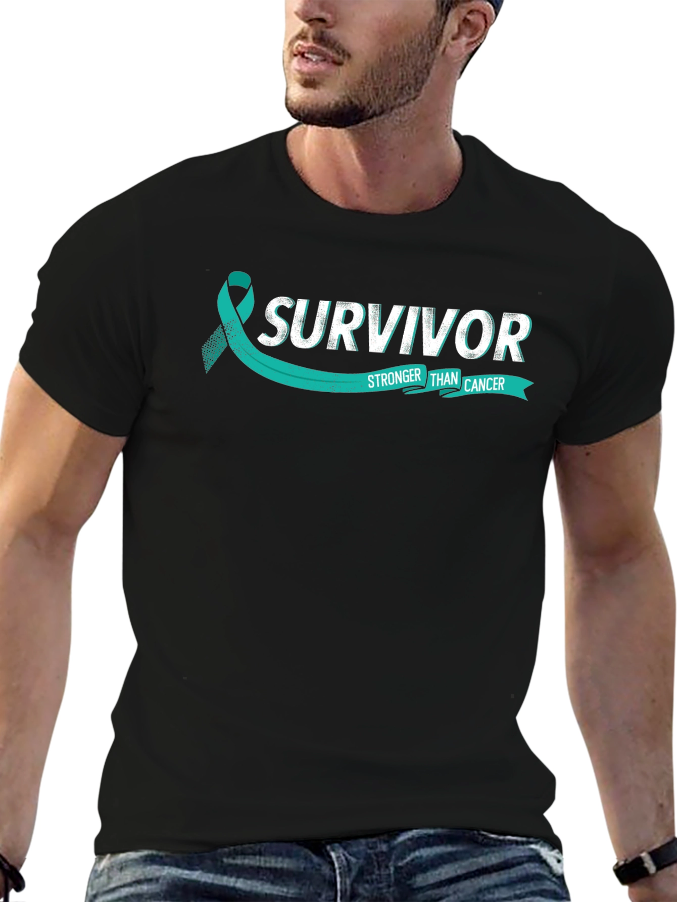 Survivor Stronger Than Cancer Awareness T-Shirt
