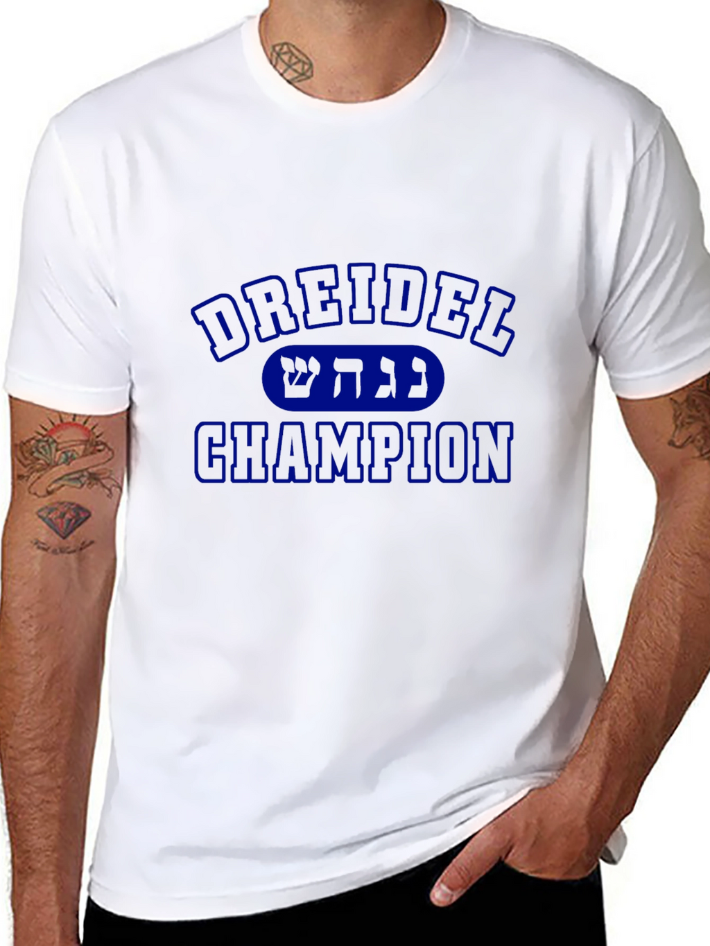 Dreidel Champion Mens Black T-Shirt
