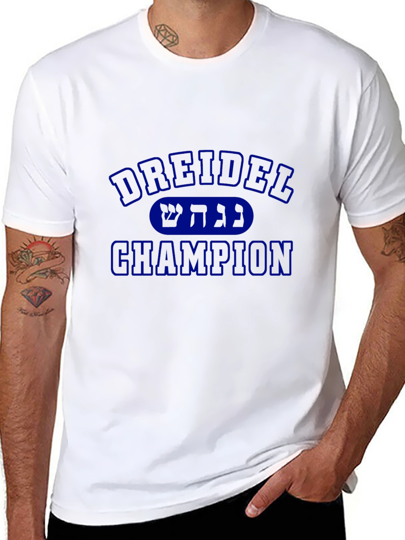 Dreidel Champion Mens Black T-Shirt