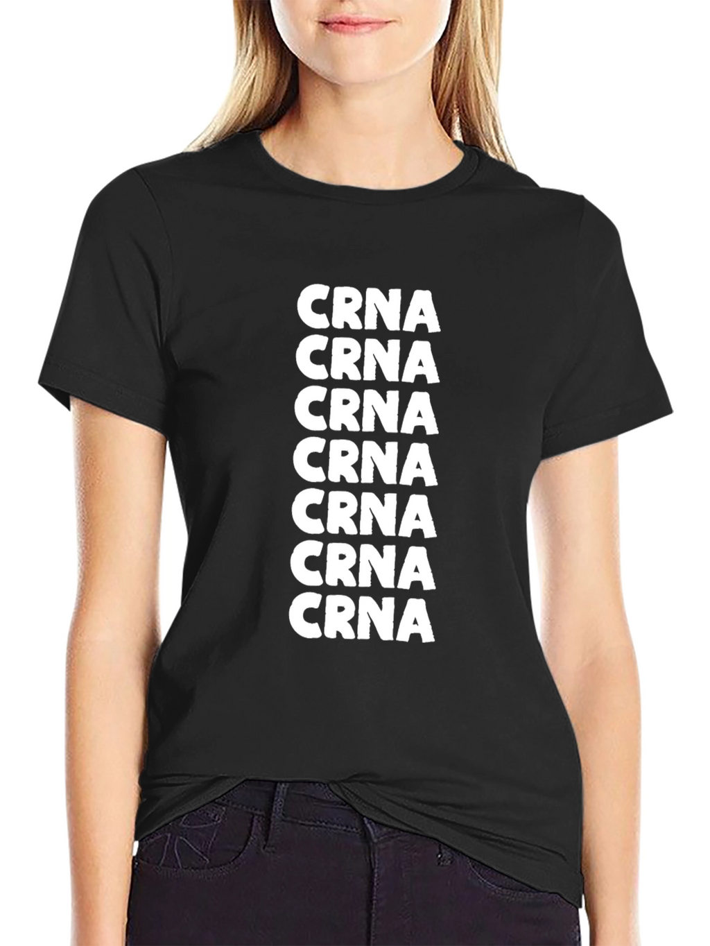 CRNA Graphic Tee - Black Cotton T-Shirt