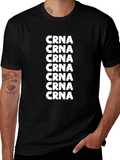 CRNA Graphic Tee - Black Cotton T-Shirt