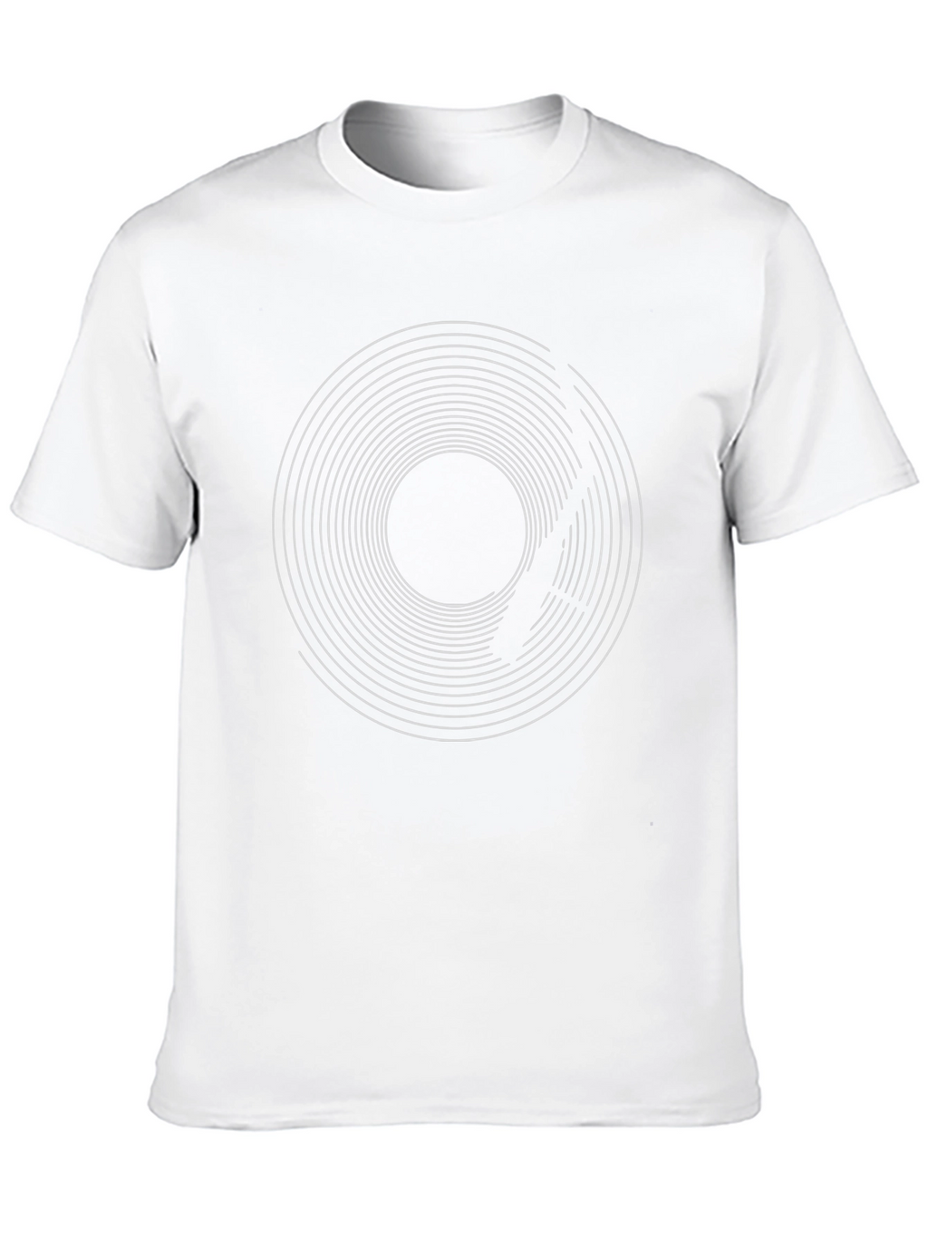 Vinyl Record Graphic Tee - Black