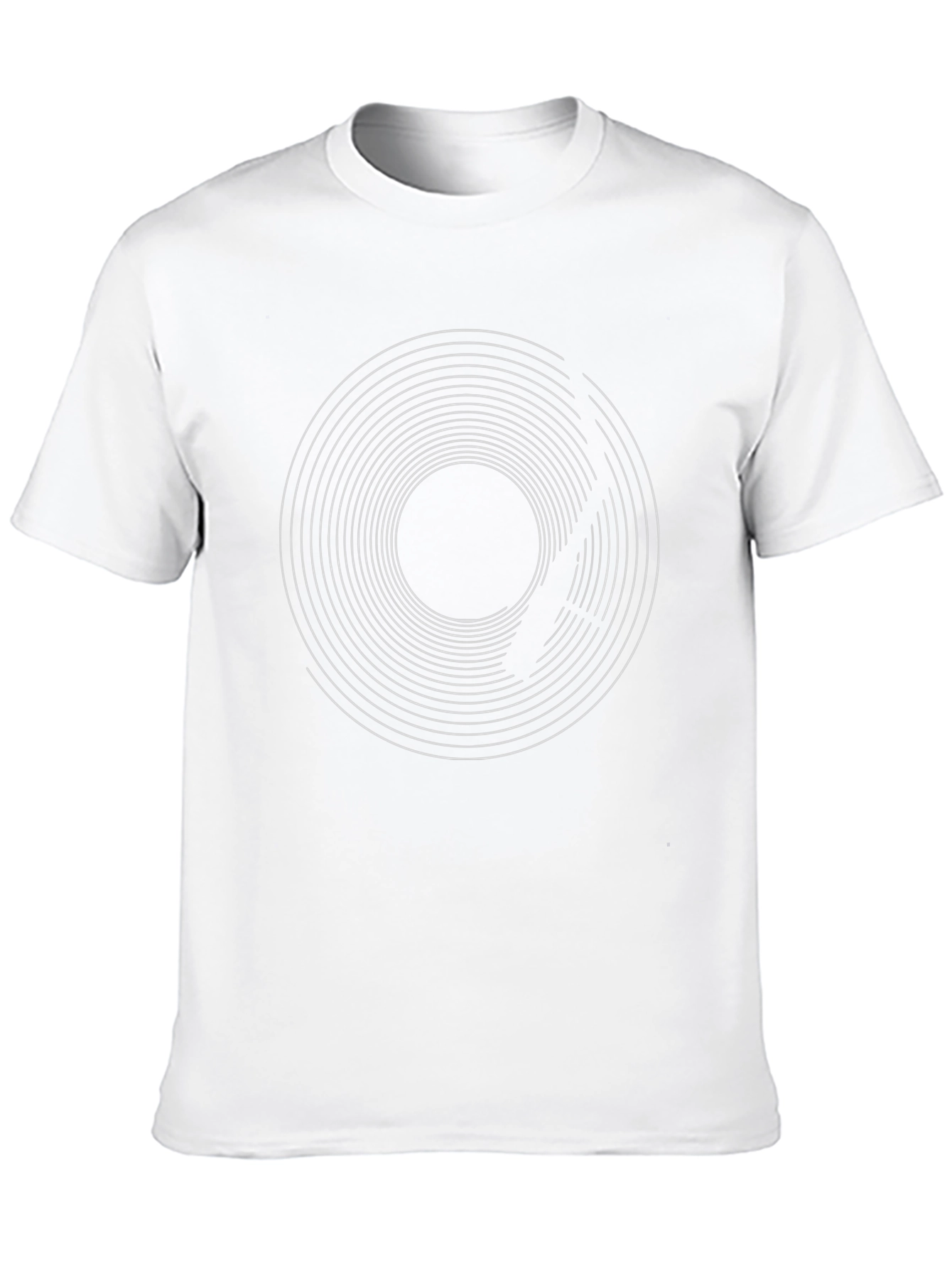 Vinyl Record Graphic Tee - Black