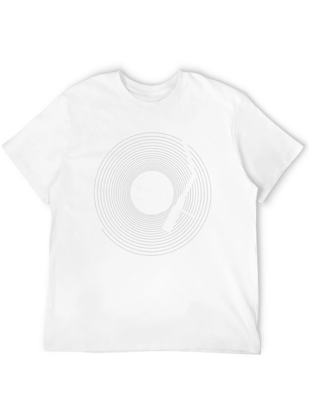 Vinyl Record Graphic Tee - Black