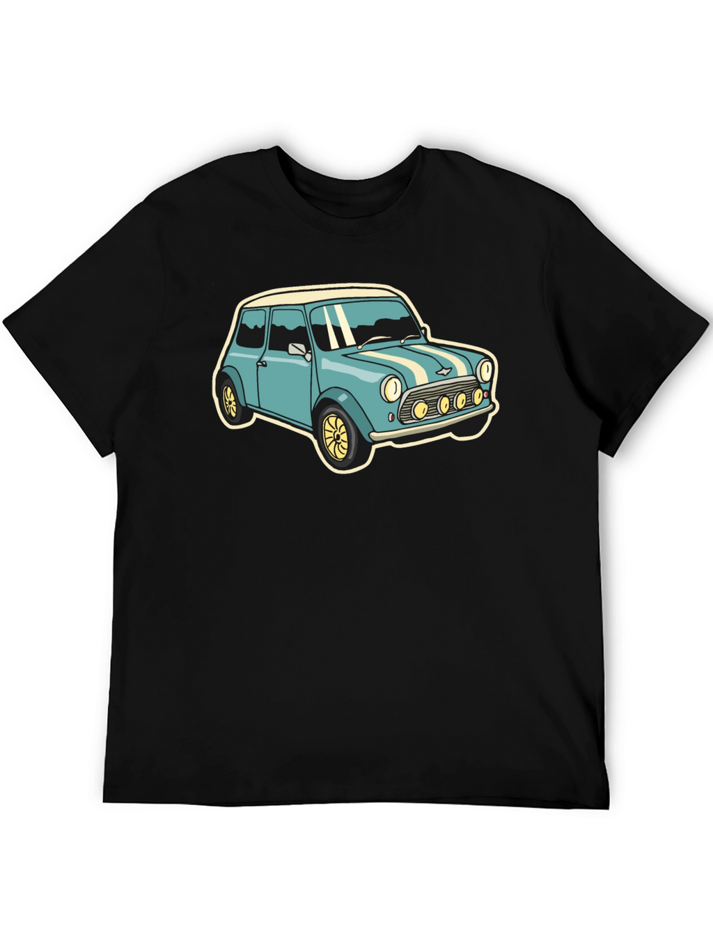 Classic Car Graphic Tee - Mens Black T-Shirt