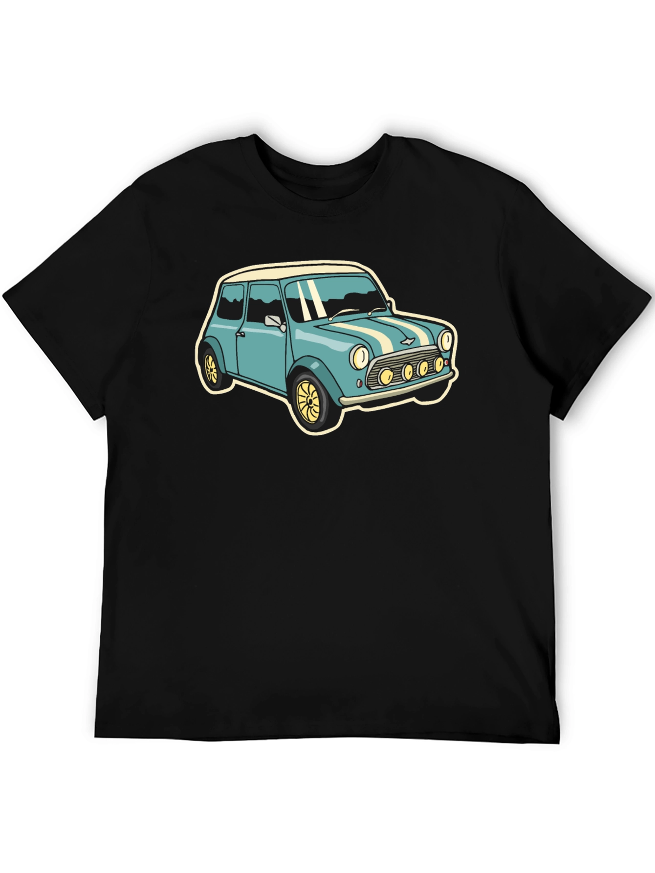Classic Car Graphic Tee - Mens Black T-Shirt