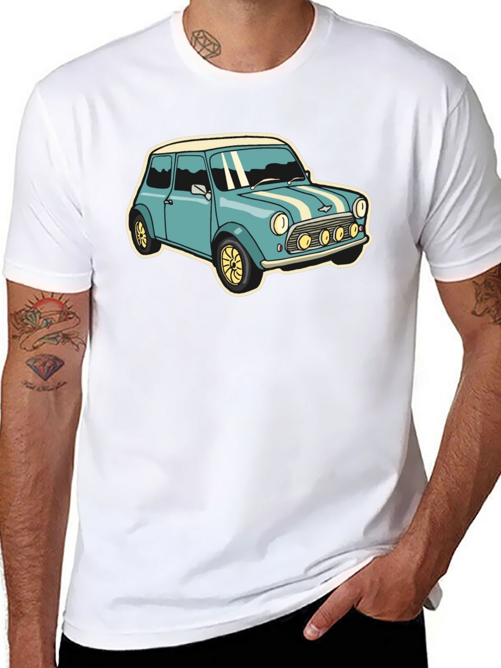 Classic Car Graphic Tee - Mens Black T-Shirt