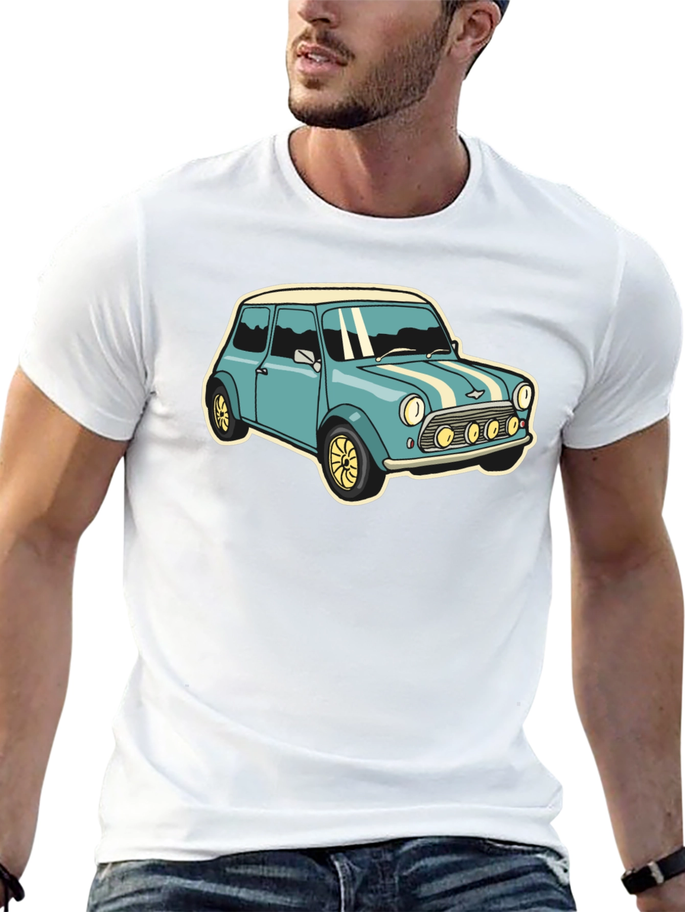 Classic Car Graphic Tee - Mens Black T-Shirt
