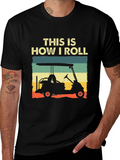 This Is How I Roll Golf Cart Graphic Tee