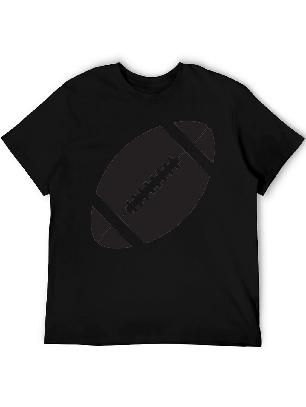 Football Graphic Black T-Shirt