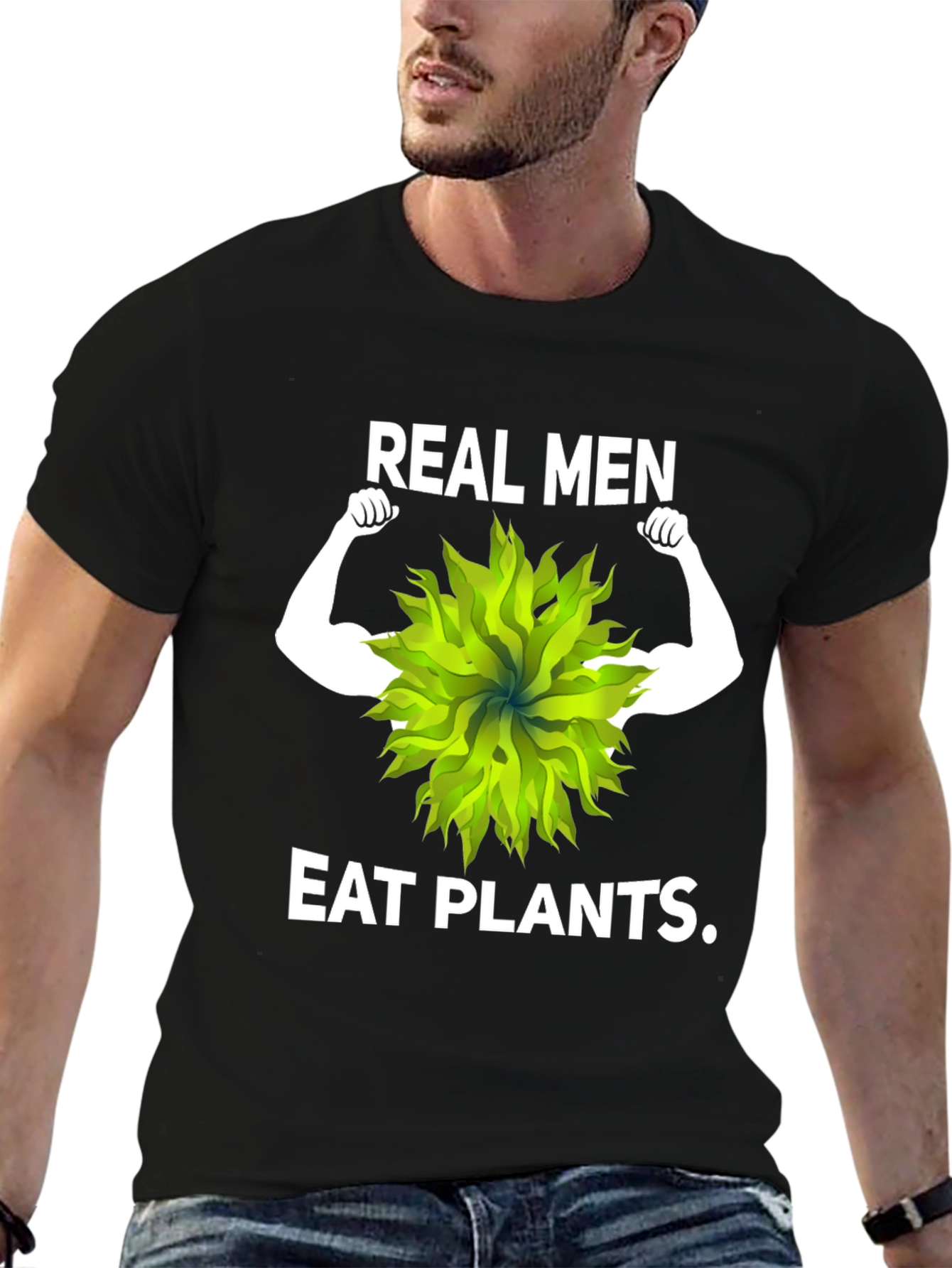 Real Men Eat Plants Graphic Tee