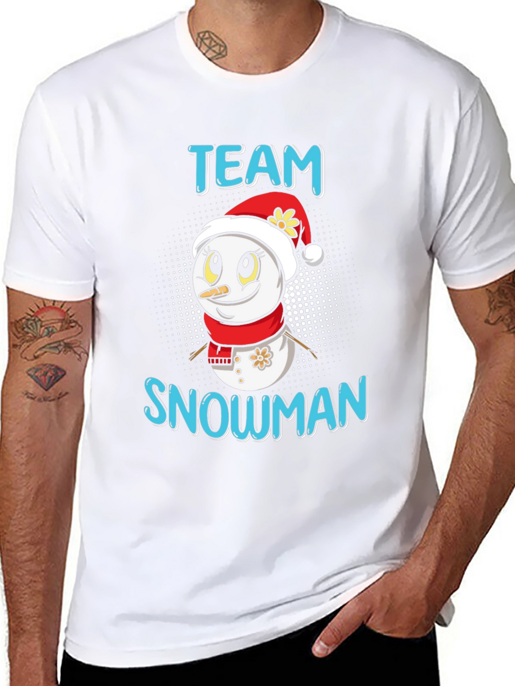 Team Snowman Holiday Graphic Tee